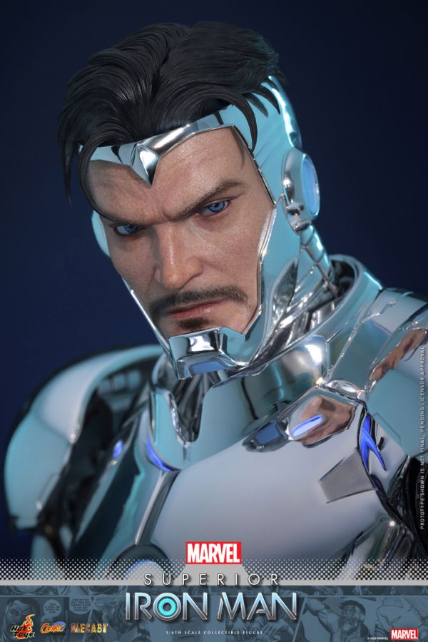 Iron Man - Superior Iron Man Diecast 1:6 Scale Collectable Action Figure