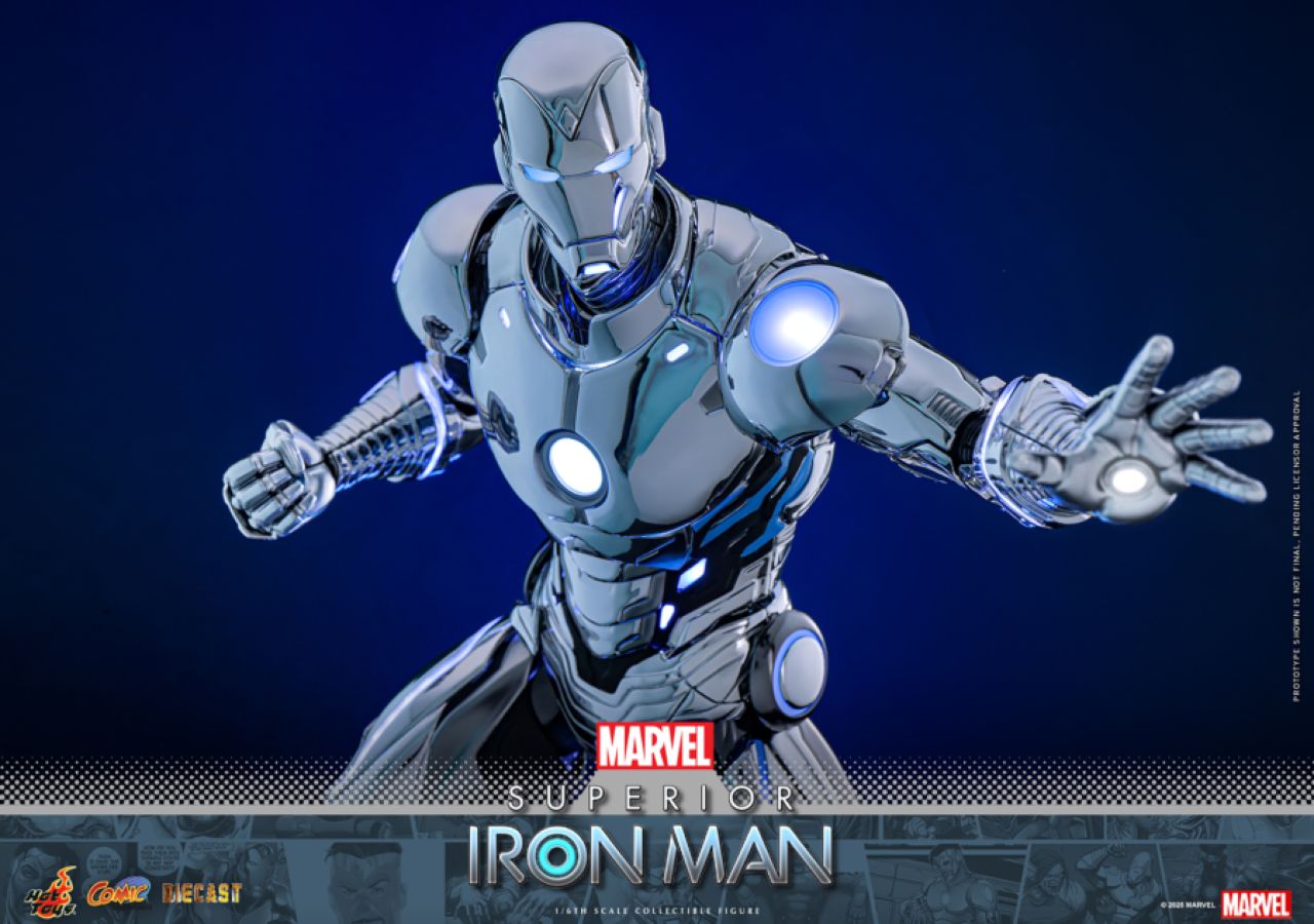 Iron Man - Superior Iron Man Diecast 1:6 Scale Collectable Action Figure