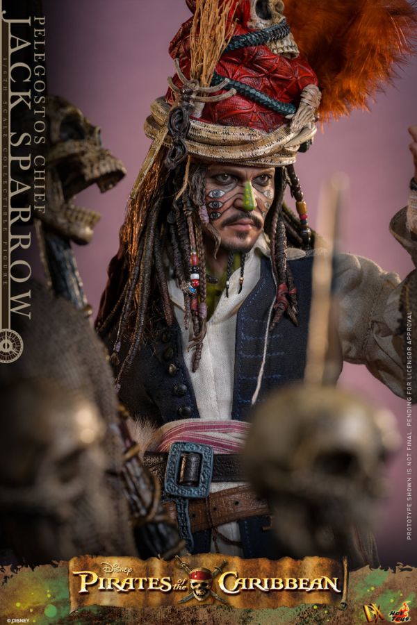 Pirates of the Caribbean 2 - Pelegostos Chief Jack Sparrow 1:6 Scale Collectible Action Figure
