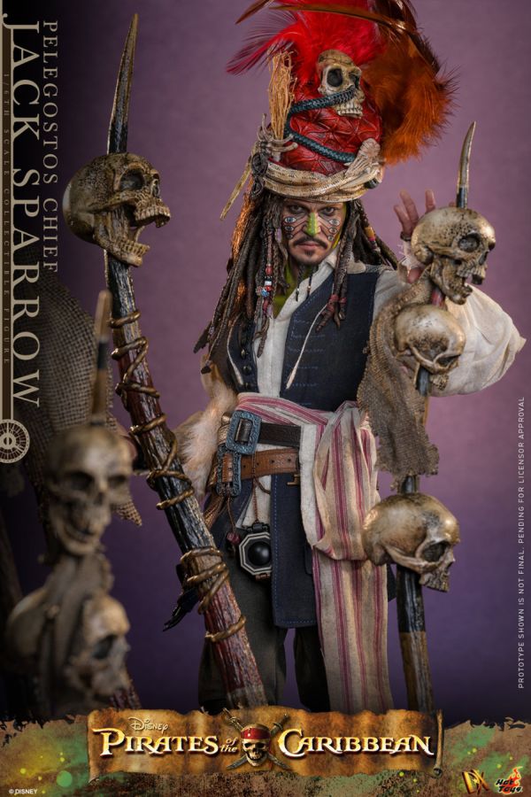 Pirates of the Caribbean 2 - Pelegostos Chief Jack Sparrow 1:6 Scale Collectible Action Figure