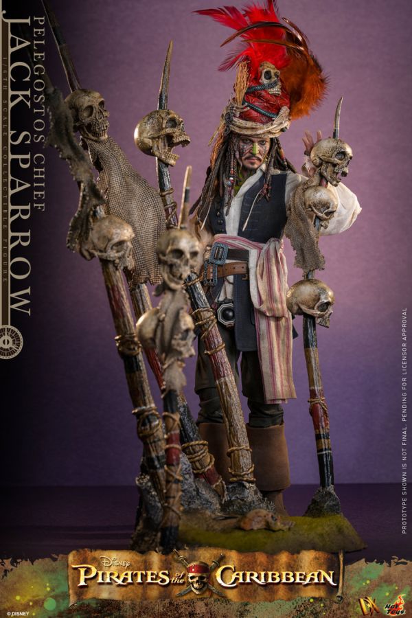 Pirates of the Caribbean 2 - Pelegostos Chief Jack Sparrow 1:6 Scale Collectible Action Figure
