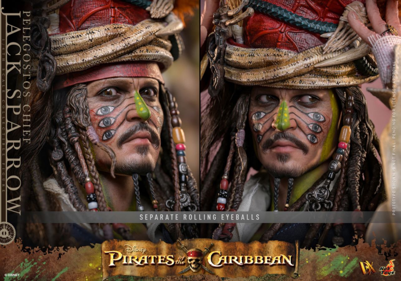 Pirates of the Caribbean 2 - Pelegostos Chief Jack Sparrow 1:6 Scale Collectible Action Figure