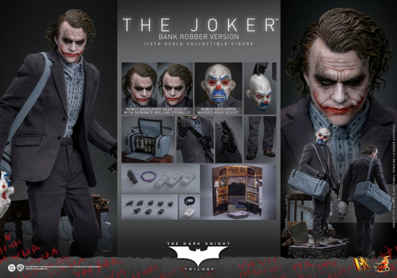 The Dark Knight - The Joker (Bank Robber Version) 1:6 Scale Collectable Action Figure
