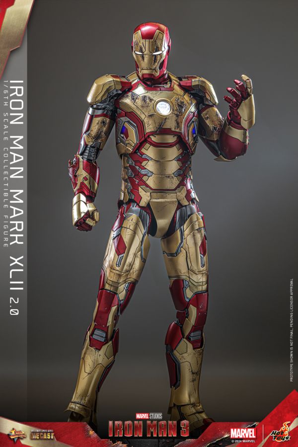 Iron Man 3 - Iron Man Mk 42 (2.0) 1:6 Scale Collectable Action Figure