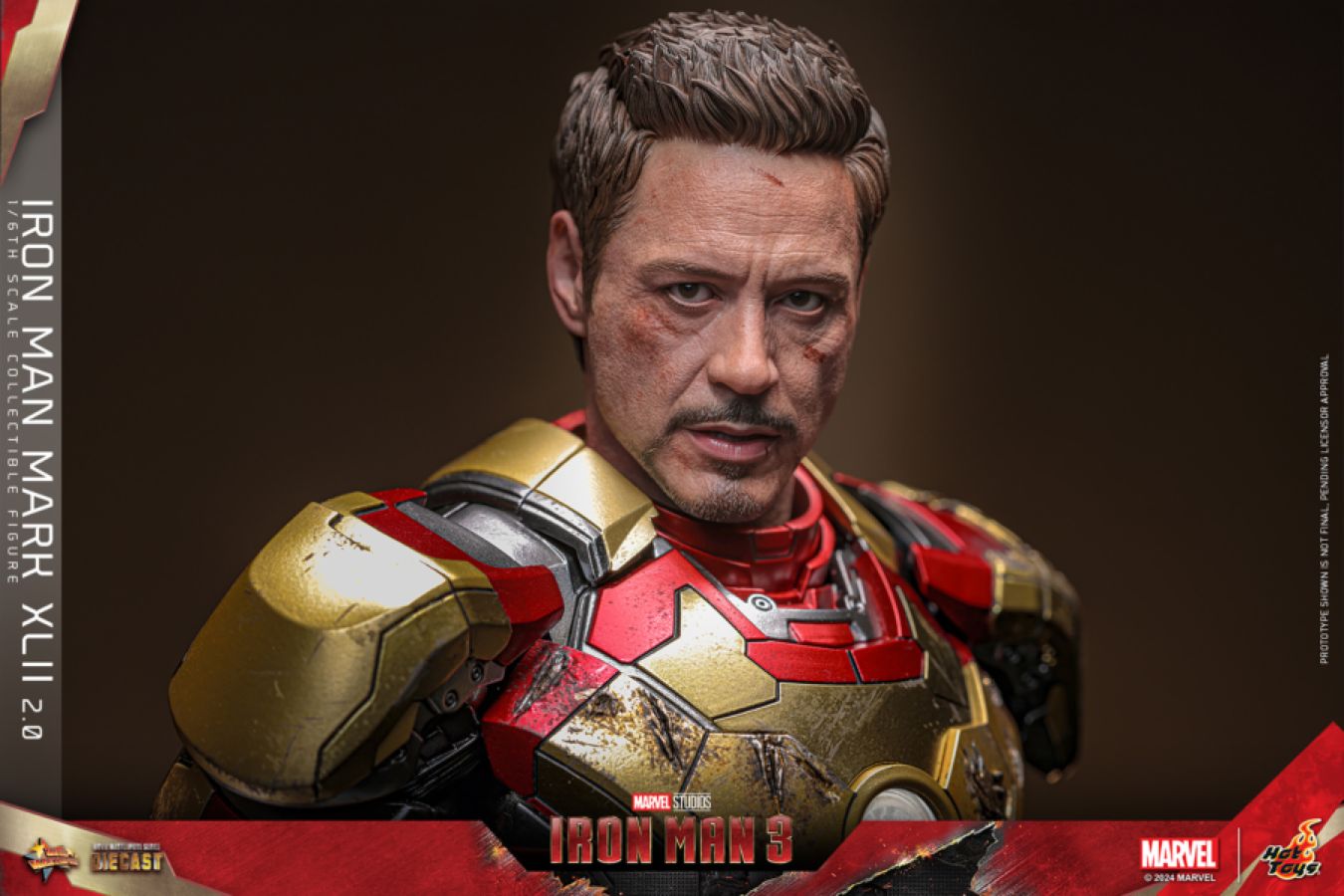 Iron Man 3 - Iron Man Mk 42 (2.0) 1:6 Scale Collectable Action Figure