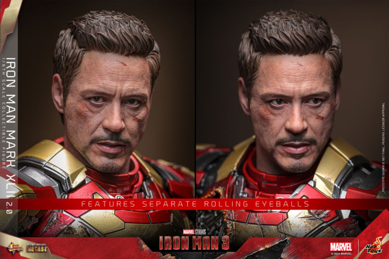 Iron Man 3 - Iron Man Mk 42 (2.0) 1:6 Scale Collectable Action Figure