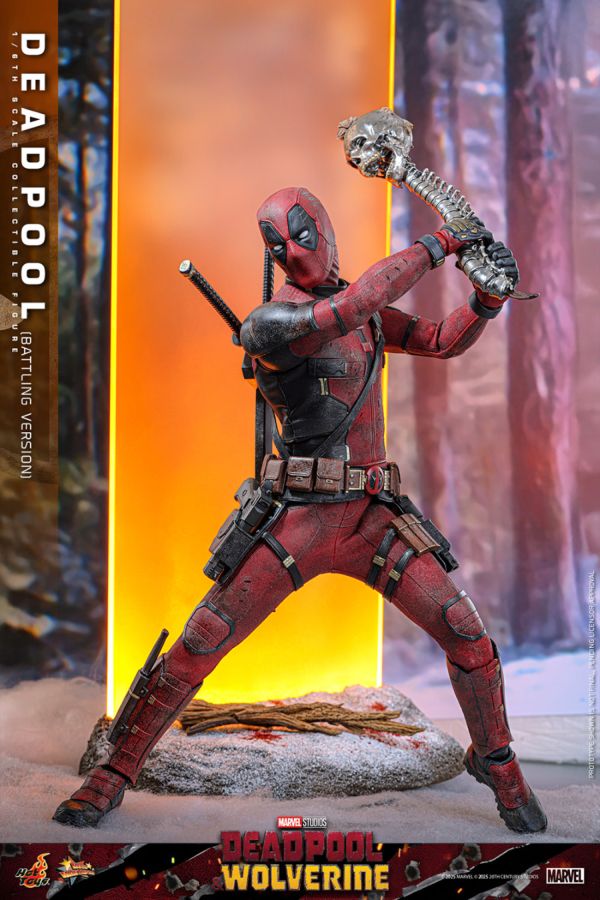 Deadpool & Wolverine - Deadpool (Battling Version) 1:6 Scale Collectible Action Figure