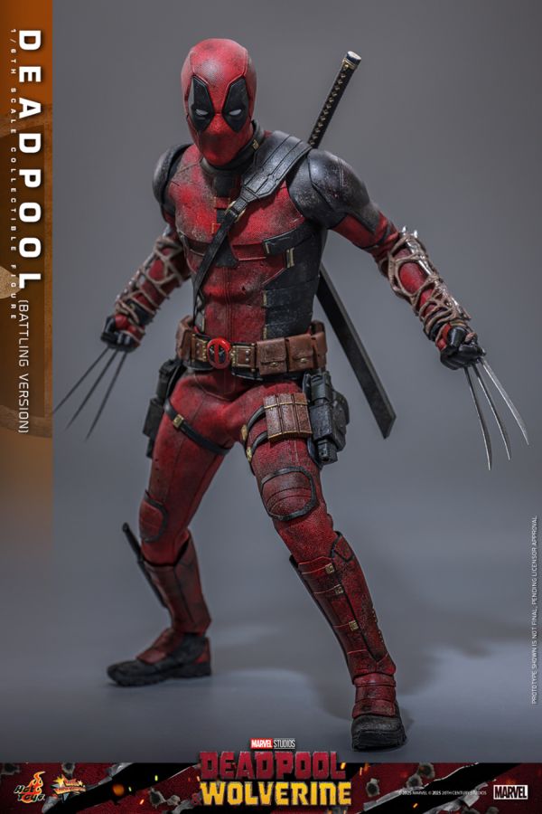 Deadpool & Wolverine - Deadpool (Battling Version) 1:6 Scale Collectible Action Figure