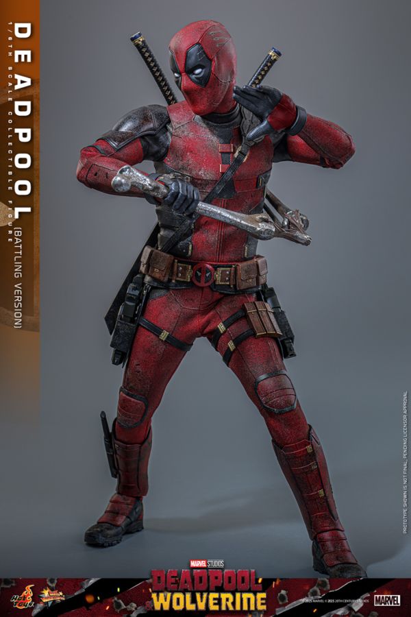 Deadpool & Wolverine - Deadpool (Battling Version) 1:6 Scale Collectible Action Figure