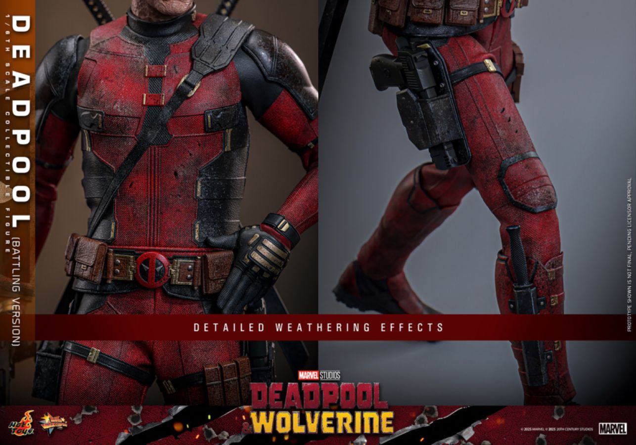 Deadpool & Wolverine - Deadpool (Battling Version) 1:6 Scale Collectible Action Figure