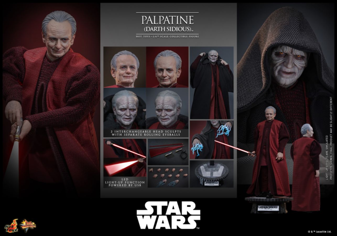Star Wars - Palpatine (Darth Sidious) 1:6 Scale Collectable Action Figure