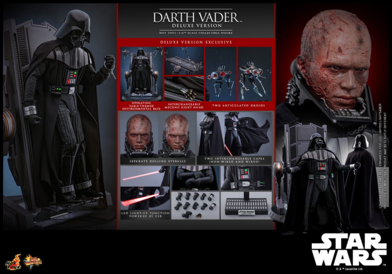 Star Wars: Revenge of the Sith - Darth Vader Deluxe 1:6 Scale Collectable Action Figure