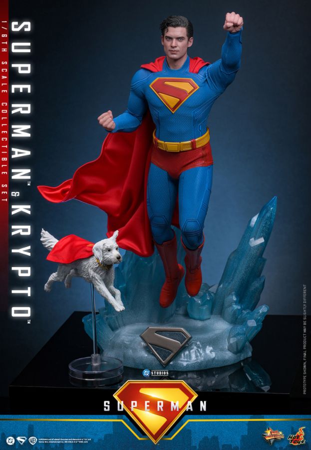 Superman (2025) - Superman & Krypto 1:6 Scale Collectable Action Figure Set