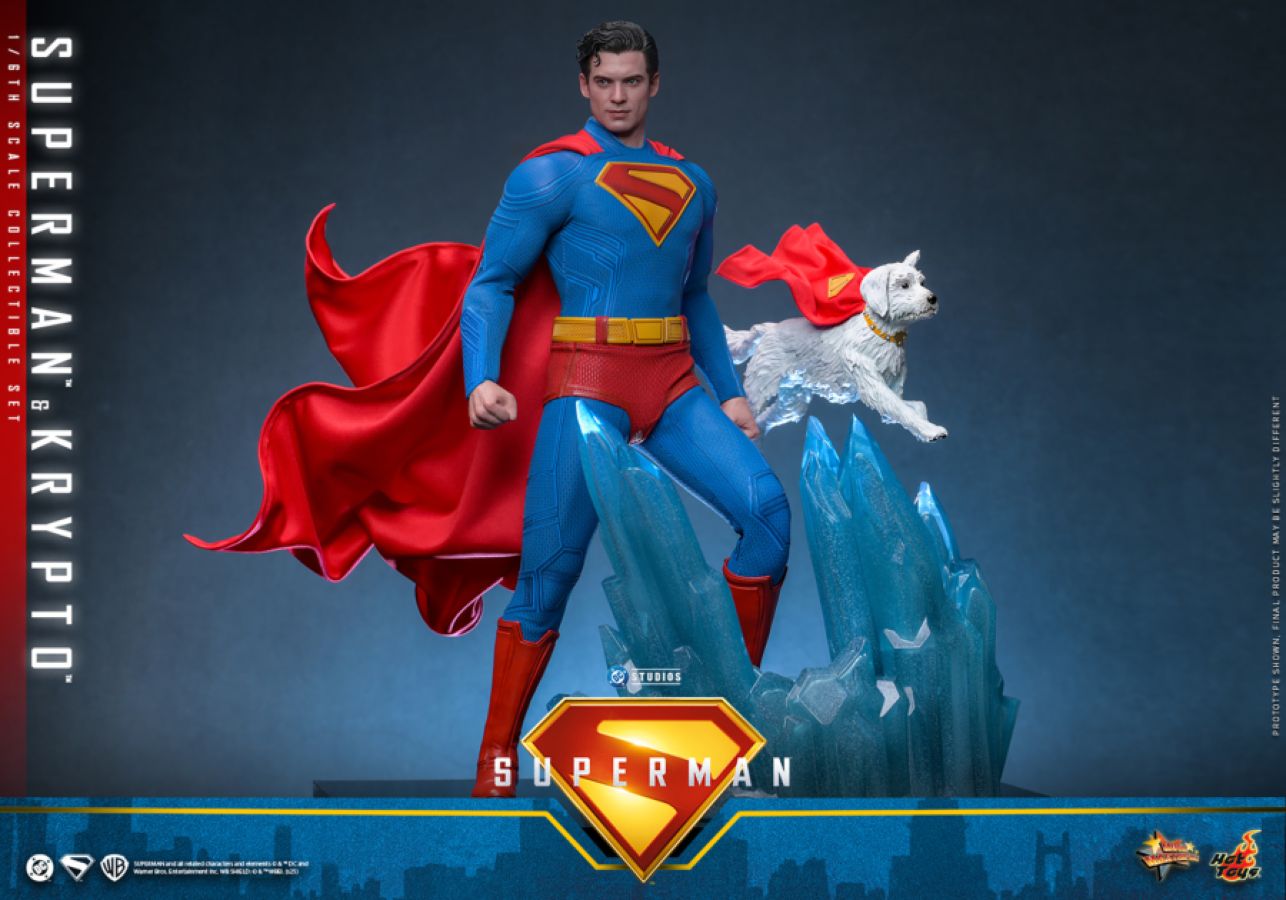 Superman (2025) - Superman & Krypto 1:6 Scale Collectable Action Figure Set