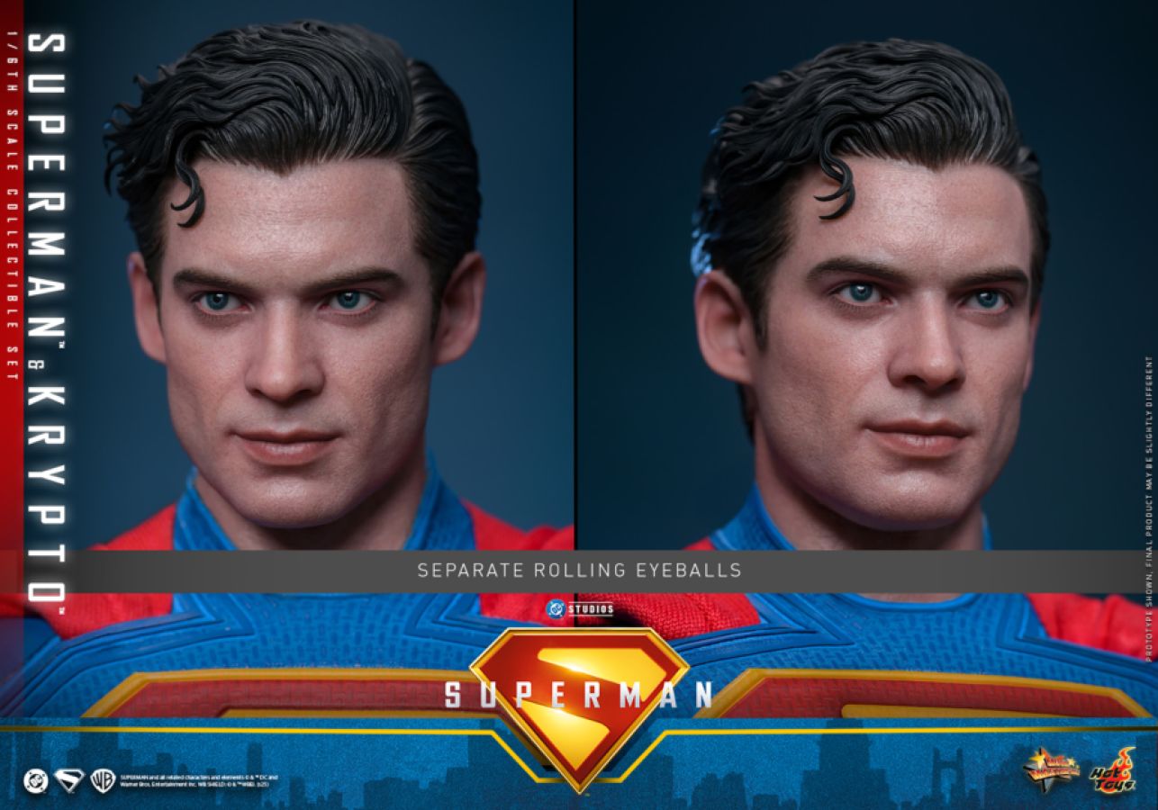 Superman (2025) - Superman & Krypto 1:6 Scale Collectable Action Figure Set