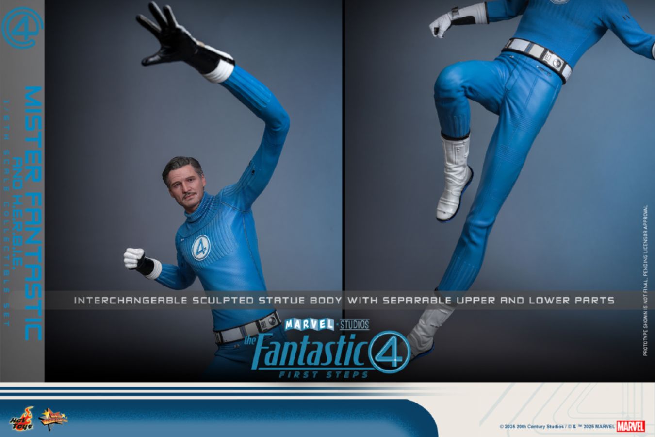The Fantastic Four: First Steps - Mr. Fantastic & HERBIE 1:6 Scale Collectable Figure Set