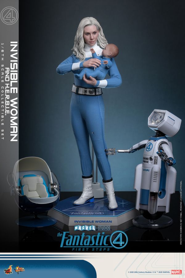 The Fantastic Four: First Steps - Invisible Woman & HERBIE 1:6 Scale Collectable Figure Set