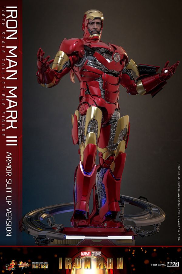 Iron Man - Mk3 Armor (Suit Up Version) Diecast 1:6 Scale Collectable Action Figure