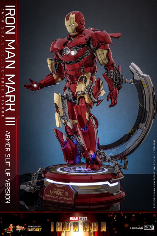 Iron Man - Mk3 Armor (Suit Up Version) Diecast 1:6 Scale Collectable Action Figure