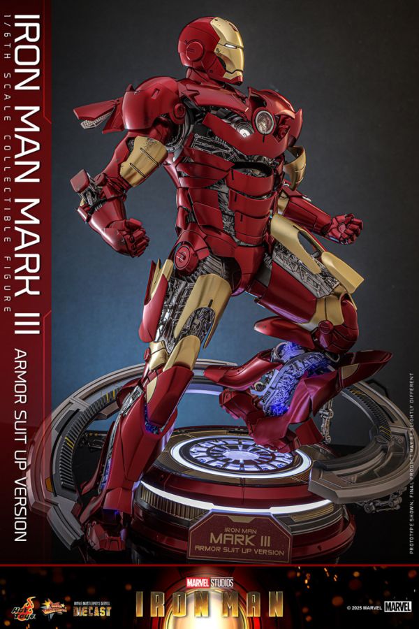 Iron Man - Mk3 Armor (Suit Up Version) Diecast 1:6 Scale Collectable Action Figure