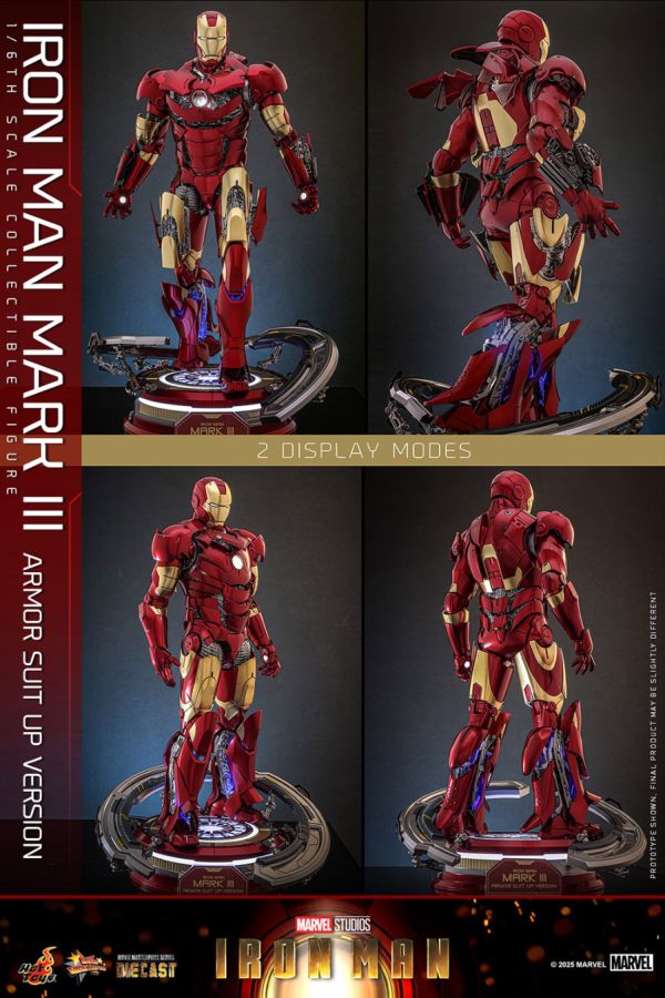 Iron Man - Mk3 Armor (Suit Up Version) Diecast 1:6 Scale Collectable Action Figure