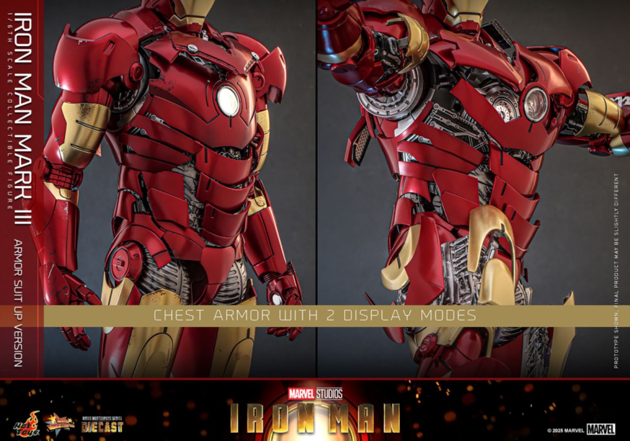 Iron Man - Mk3 Armor (Suit Up Version) Diecast 1:6 Scale Collectable Action Figure