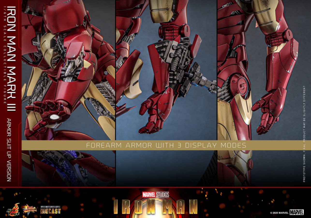 Iron Man - Mk3 Armor (Suit Up Version) Diecast 1:6 Scale Collectable Action Figure