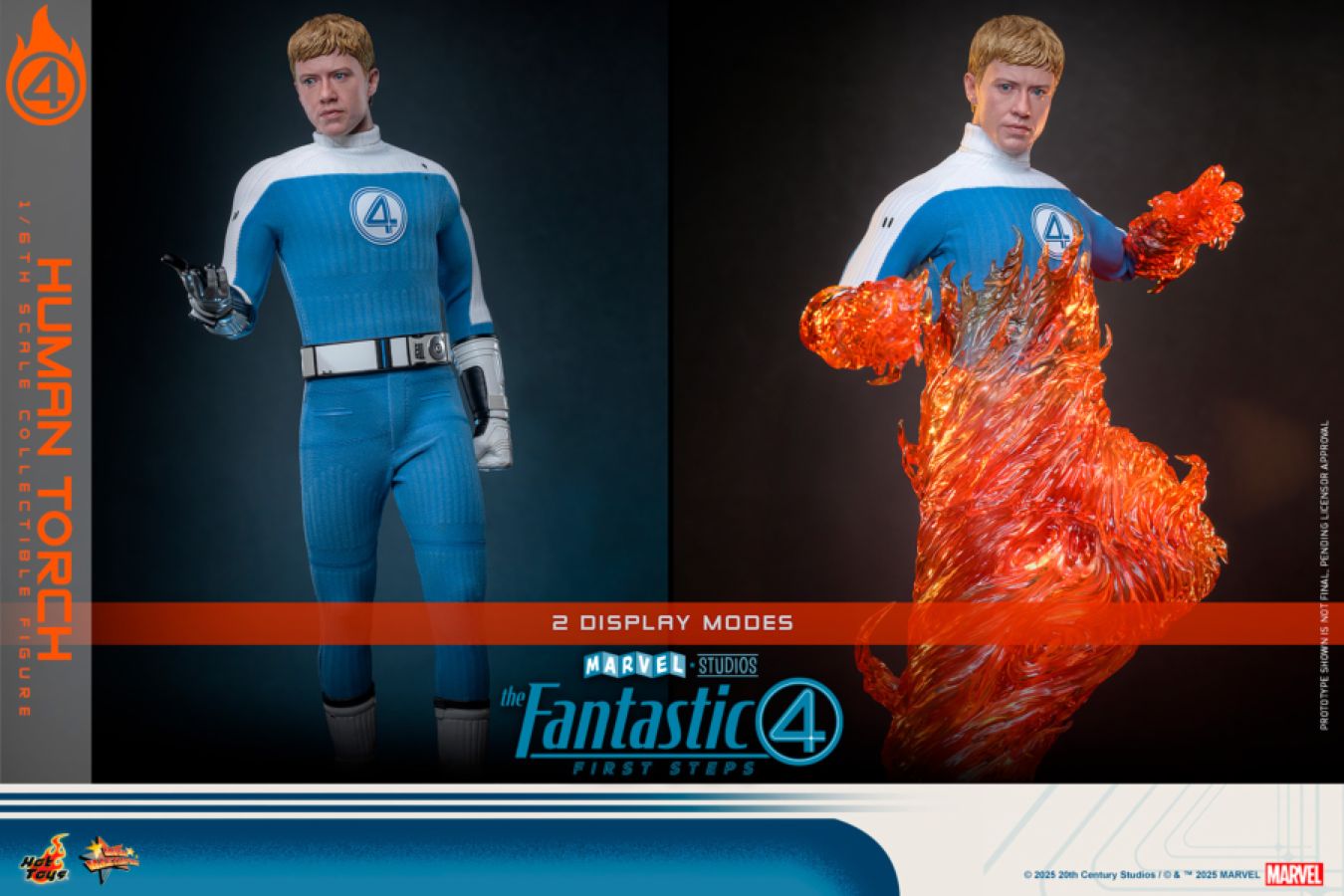 The Fantastic Four: First Steps - Human Torch 1:6 Scale Collectable Action Figure