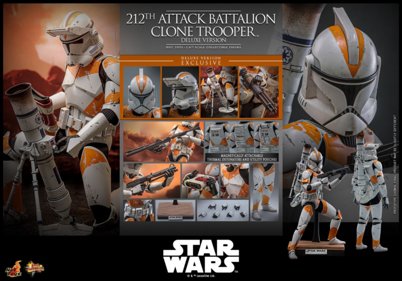 Star Wars - 212th Attack Battalion Clone Trooper Deluxe 1:6 Scale Collectible Action Figure
