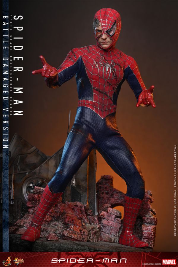 Spider-Man: No Way Home - Spider-Man (Battle Damaged) 1:6 Collectable Action Figure