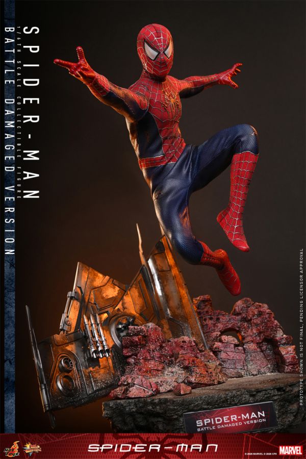 Spider-Man: No Way Home - Spider-Man (Battle Damaged) 1:6 Collectable Action Figure
