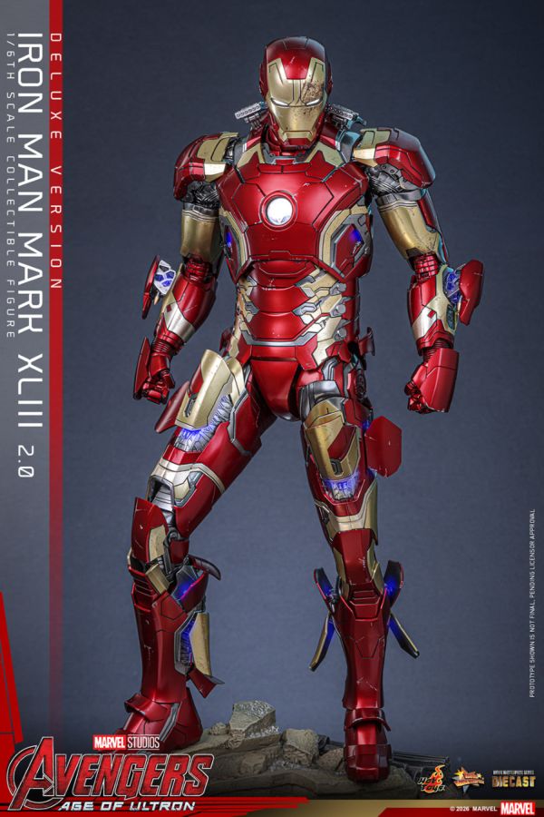 Avengers: Age of Ultron - Iron Man Mark XLIII (2.0) Deluxe 1:6 Scale Collectible Action Figure