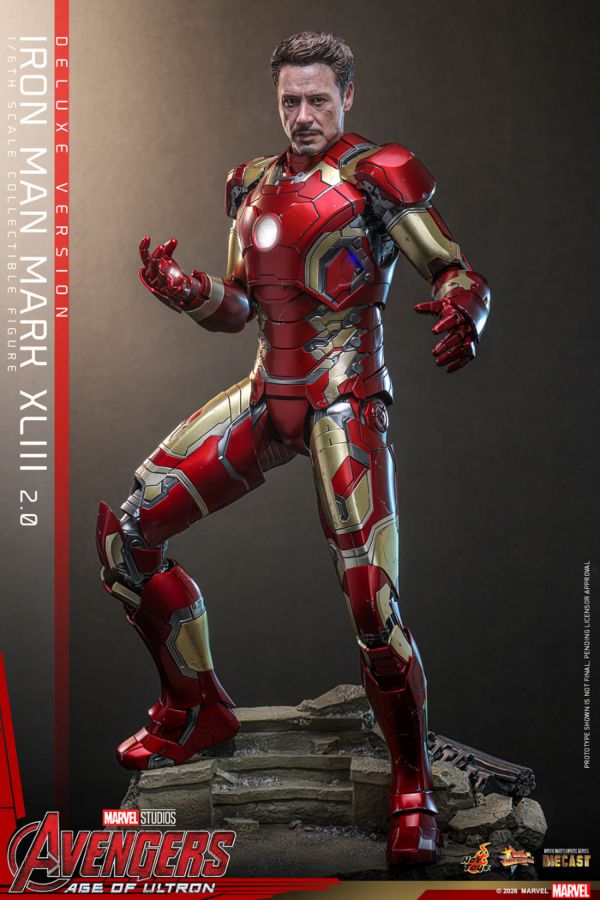 Avengers: Age of Ultron - Iron Man Mark XLIII (2.0) Deluxe 1:6 Scale Collectible Action Figure