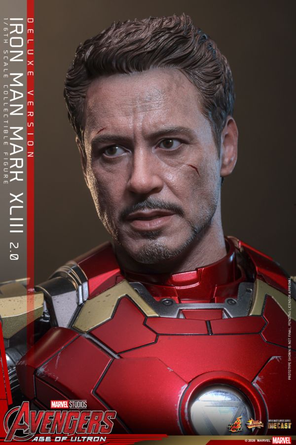 Avengers: Age of Ultron - Iron Man Mark XLIII (2.0) Deluxe 1:6 Scale Collectible Action Figure