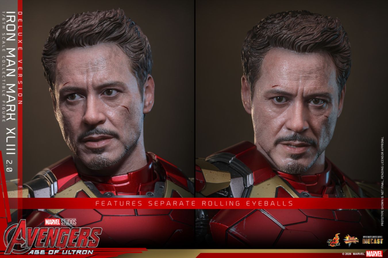 Avengers: Age of Ultron - Iron Man Mark XLIII (2.0) Deluxe 1:6 Scale Collectible Action Figure