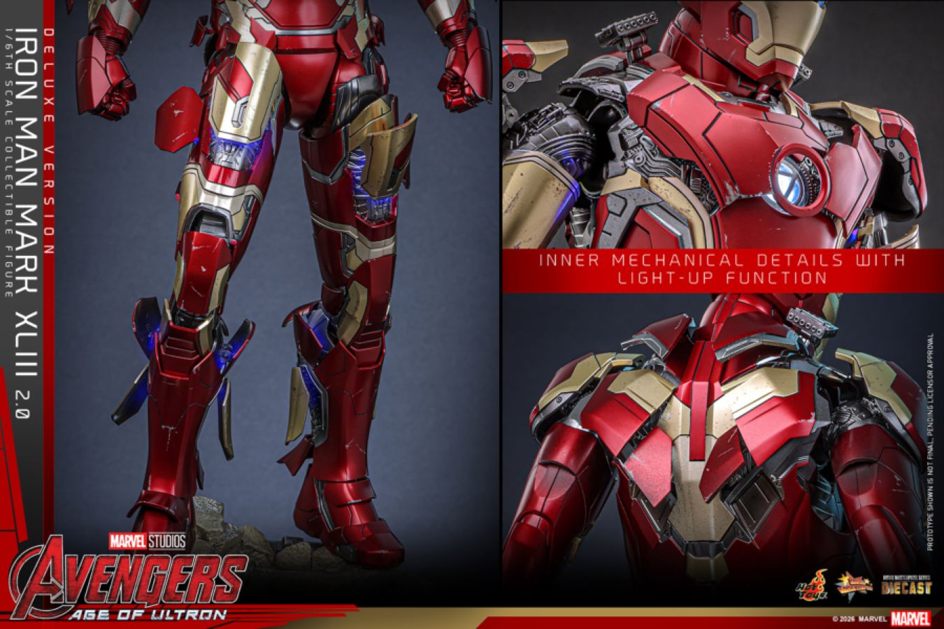 Avengers: Age of Ultron - Iron Man Mark XLIII (2.0) Deluxe 1:6 Scale Collectible Action Figure