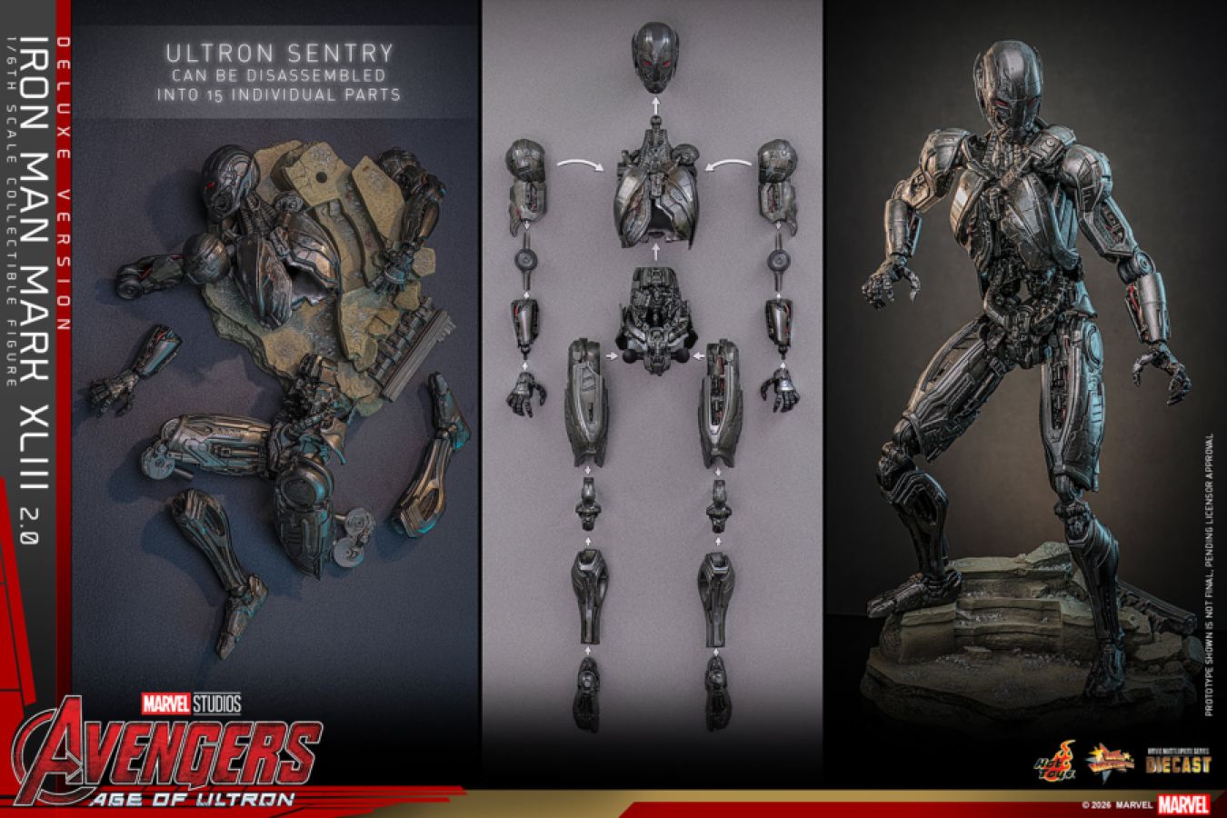 Avengers: Age of Ultron - Iron Man Mark XLIII (2.0) Deluxe 1:6 Scale Collectible Action Figure