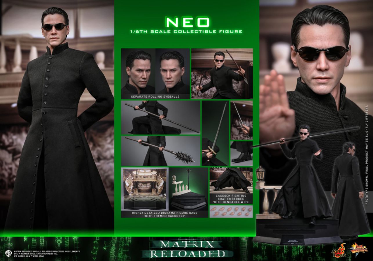 The Matrix Reloaded - Neo 1:6 Scale Collectible Action Figure