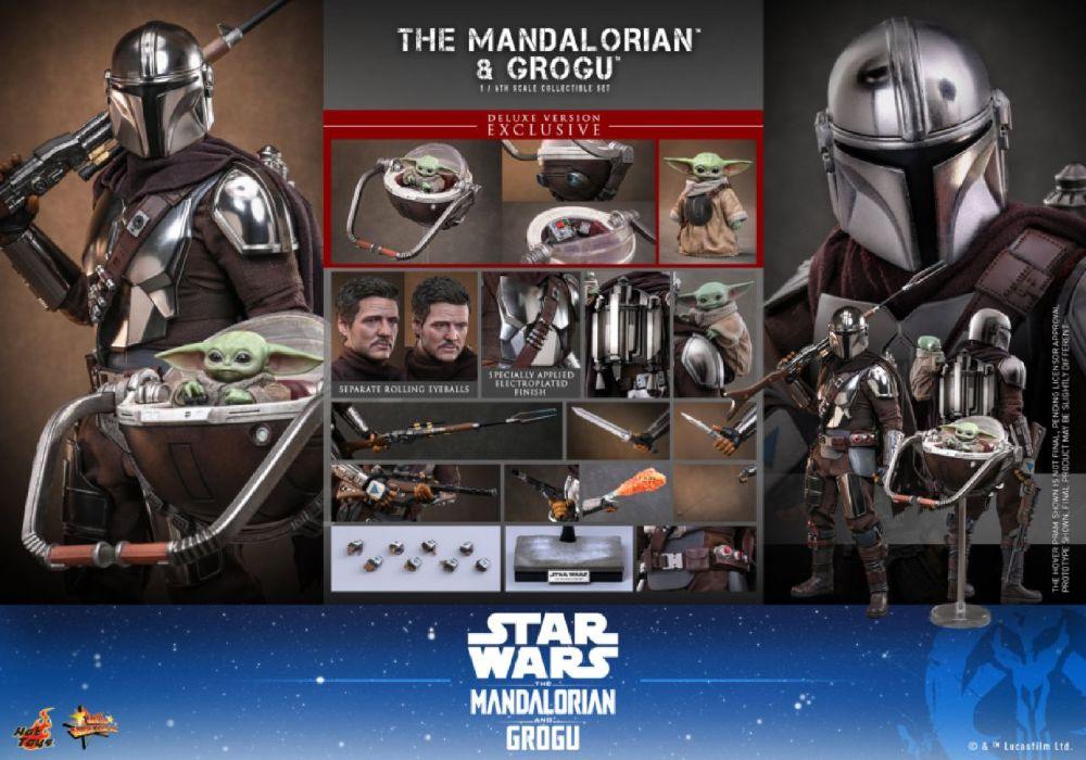 Star Wars: The Mandalorian & Grogu – The Mandalorian with Grogu 1:6 Scale Deluxe Figure