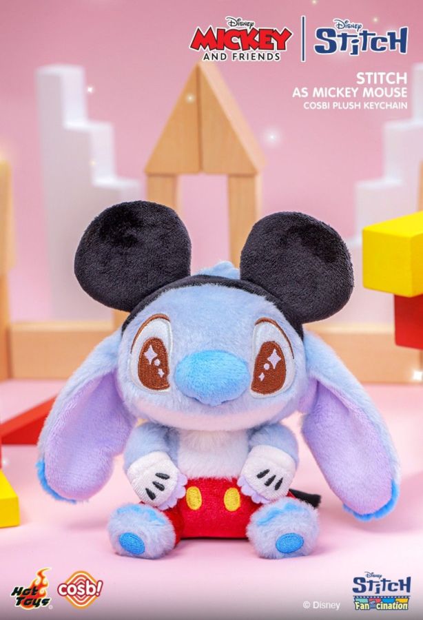 Lilo & Stitch - Stitch as Mickey & Friend - Cosbi Plush Keychain Collection (Display of 6)