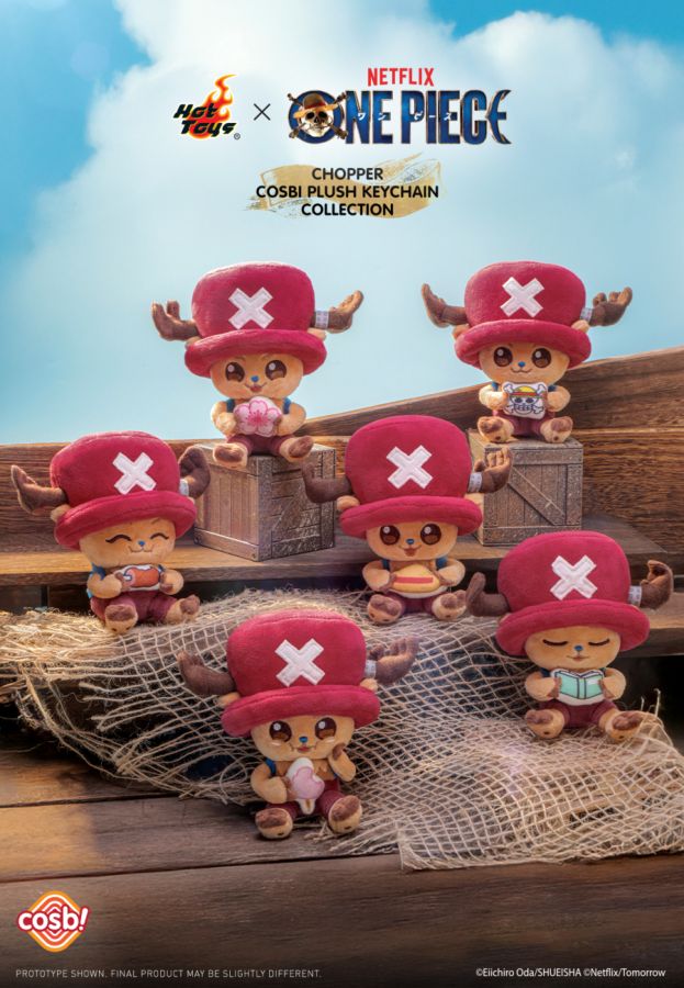 One Piece - Chopper Cosbi Plush Keychain Collection Assortment (Display of 6)