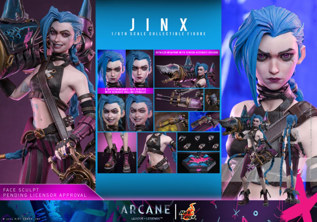 Arcane: League of Legends (TV) - Jinx 1:6 Scale Collectable Action Figure