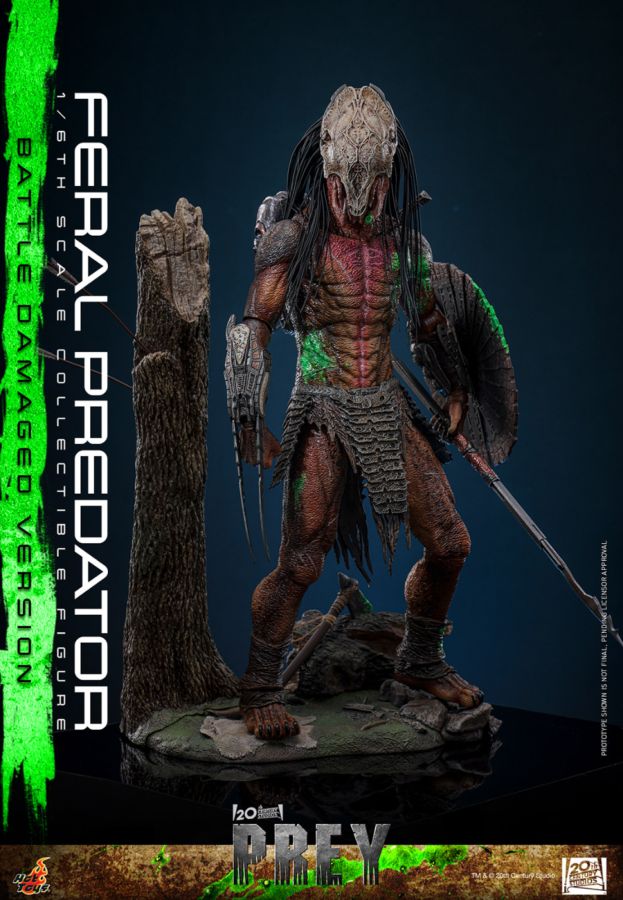 Predator: Prey - Feral Predator (Battle Damaged Version) 1:6 Scale Collectable Action Figure