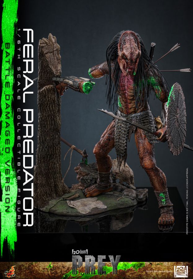 Predator: Prey - Feral Predator (Battle Damaged Version) 1:6 Scale Collectable Action Figure