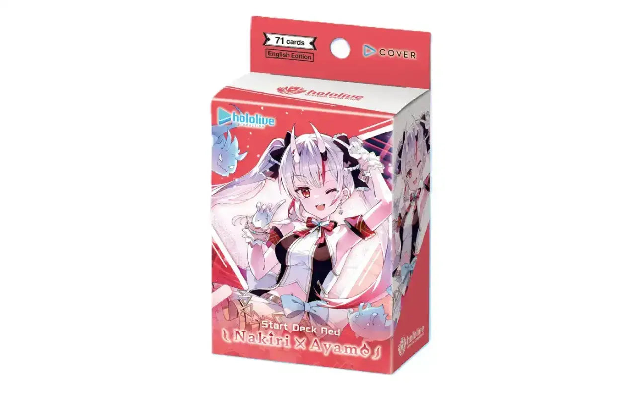 [Hololive OFFICIAL CARD GAME] hSD02e - Nakiri Ayame - Start Deck Red English Trial Deck