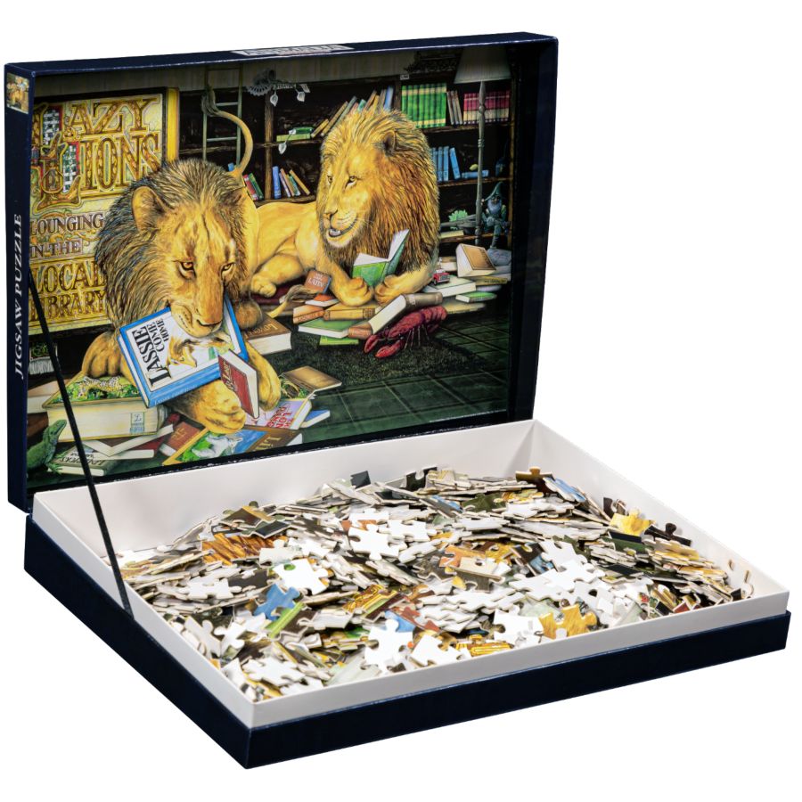 Animalia - Lazy Lions 1000 piece Collector Jigsaw Puzzle