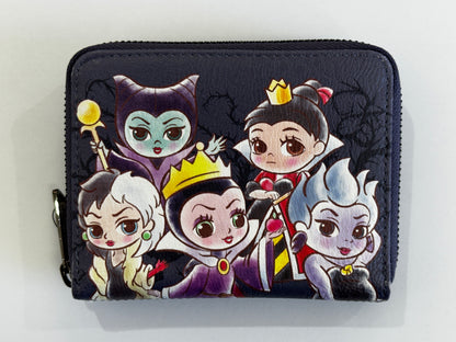 Disney Villains Chibi Zip Around Wallet