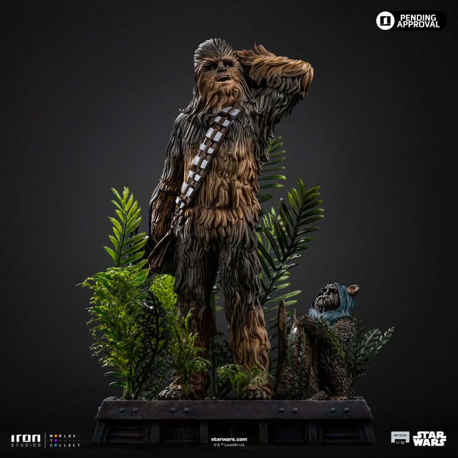 Star Wars - Chewbacca & Tokkat 1:10 Scale Statue