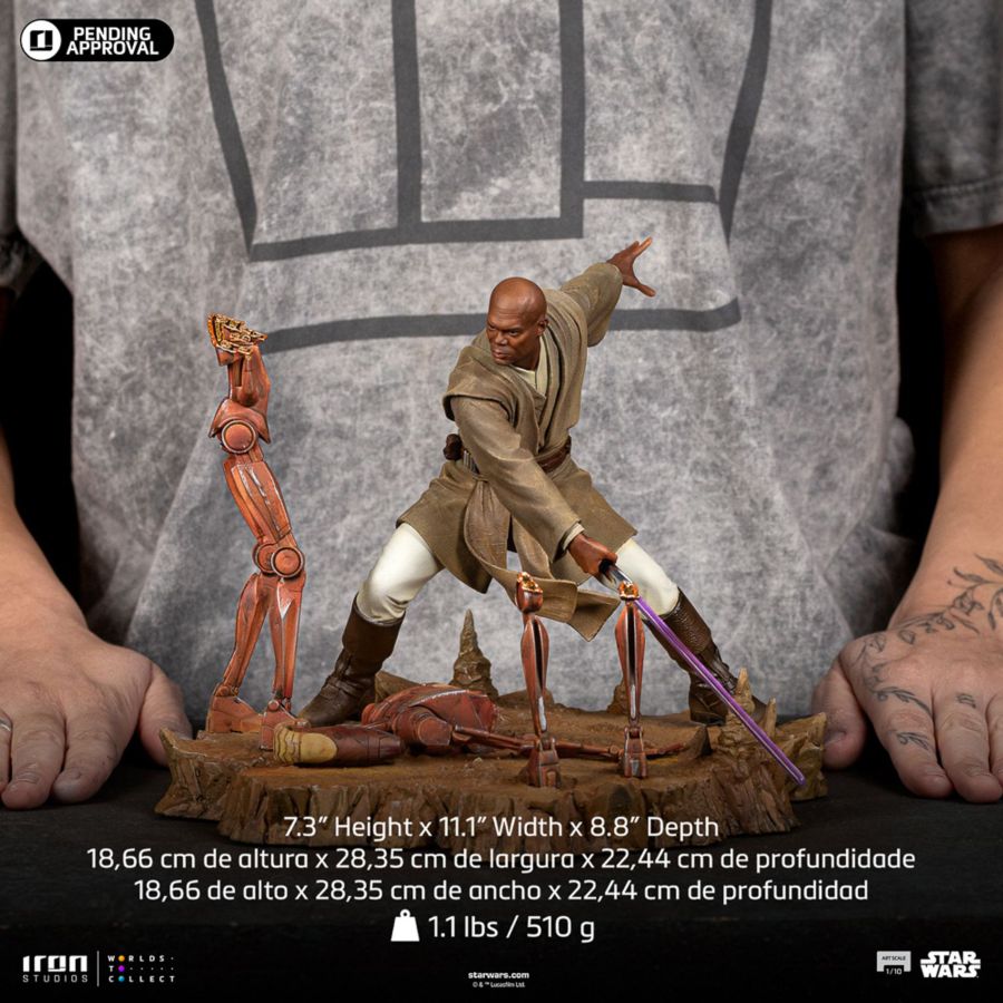 Star Wars: - Mace Windu 1:10 Scale Statue