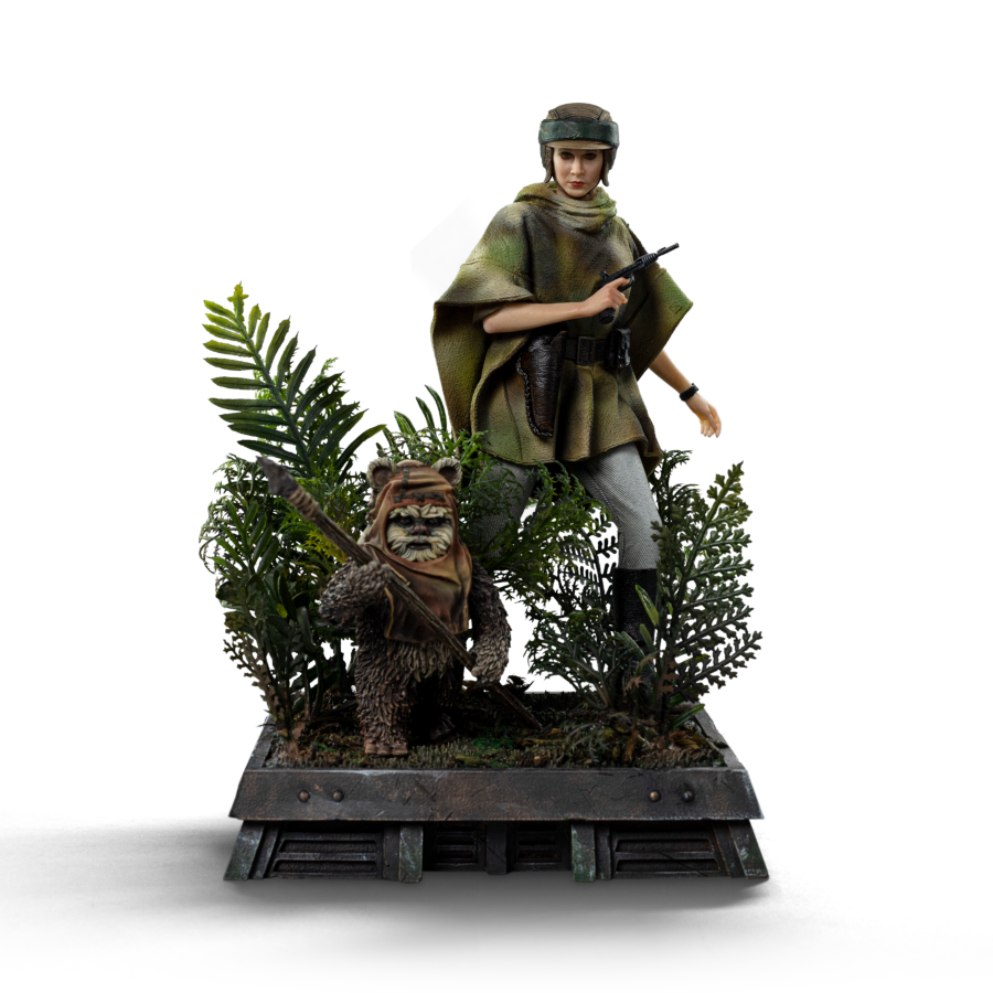 Star Wars - Leia and Wicket 1:10 Scale Statue